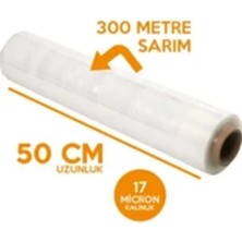 300 Metre x 50 cm Streç Film 2000 gr Büyük Eşya Mobilya Sarma Koruma Ambalaj Taşıma Koli Palet