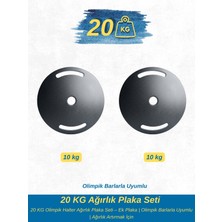 DURUH SPOR 20 kg Olimpik Barlarla Uyumlu Ağırlık Plaka Seti – Ek Plaka | Ağırlık Artırmak Isteyenler Için