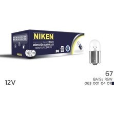 Niken Nıken T16 Mınyatur Ampul R5W BA15S 12V 10LU