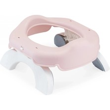 Babyjem Portatif Katlanabilir Lazımlık Soft Pembe New Color