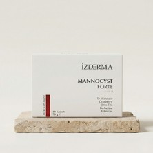 İzderma Mannocyst Forte D-Mannoz, Cranberry, Berberin, Java Çayı ve Hibiskus Içeren Takviye Edici Gıda