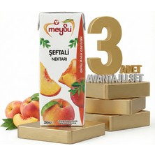 Meysu Nektar Şeftali 3X200 ml