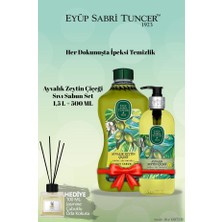 Eyüp Sabri Tuncer 1500 ML+500 ml Doğal Zeytinyağlı Sıvı Sabun Ayvalık Zeytin Çiçeği ve Yasemin Koku Hediye