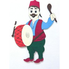 Keçeli Dünyam Ramazan Davulcusu 50 cm (Keçe Eğitim Materyali)