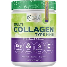 Nature's Supreme Aromasız Multi Collagen 300 gr Hidrolize Kolajen İçeren Sporcu Besini