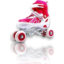 Leaf Shop Çocuk Pateni Alıştırma Pateni 2+2, 2+1 Ayarlanabilir Teker ve Numaralı Başlangıç Pateni (34-37)