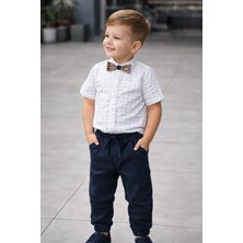 Chicsy Baby Erkek Çocuk Papyonlu Gömlekli Pantolonlu 2 Parça Premium Takım