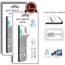 Google Pixel 7A Nano Ekran Koruyucu 2 Adet Ultra Ince Esnek Mat Şeffaf