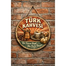 Mayeka Cafe Restoran Için Türk Kahvesi Retro Kahve Duvar Kapı Tablo Süsü Ahşap Askılı Pano Tabela No 6