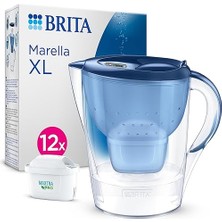 Leaf Shop Marella Xl All-In-1 Filtreli Mavi Su Arıtma Sürahisi – 12 Filtreli