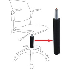 Leaf Shop Ofis Yönetici Müdür Koltuk Amortisörü 140 Lük Piston Yedek Parça Pompa Üniversal