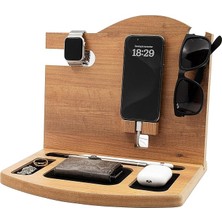 Leaf Shop Düzenleyici Organizer, Ahşap Masaüstü Çok Amaçlı Organizer