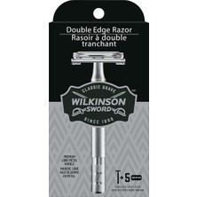 Leaf Shop Sword Erkekler Için Çift Kenarlı Jilet 5 Çift Kenarlı Jilet Yedeği