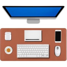 Leaf Shop L Deri Mouse Pad,ofis Mouse Pad,masa Matı Sümen,konforlu Mouse Pad,çift Yönlü Mouse Pad (Kahverengi)