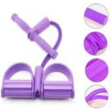 Leaf Shop Mor Body Trimmer Ayaklı Direnç Lastiği - Pilates Lastiği - Fizik Tedavi Lastiği Mor