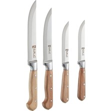Leaf Shop Sürlaz Sürmene Bıçak Seti Et Ekmek Sebze Meyve Bıçak Mutfak Bıçağı 4 Parça