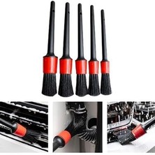 Leaf Shop Motorsiklet Detaylı Iç ve Dış Temizlik Fırça Seti, 5 Parça Yumuşak Kıllı Bakım Fırça Takımı