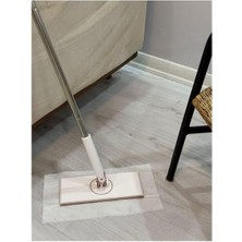 Leaf Shop Mop - Tüm Bezleri Kendi Alabilen Otomatik Mop, 360° Dönebilen, Kullan At Bezler Için Pratik Mop