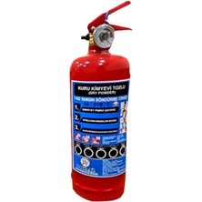 Leaf Shop 1 kg Yangın Söndürücü 4 Yıl Garantili Oto Muayene Uyumlu Araç Yangın Tüpü - Akfire