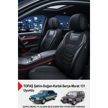 Gm Design Titanyum Serisi Lüks Keten Oto Koltuk Kılıfı  (Tofaş Kartal-Şahin-Doğan-Serçe-Tempra Uyumlu)