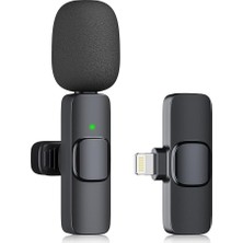 Leaf Shop Profesyonel Kablosuz Yaka Mikrofonu iPhone Ipad, Plug-Play 2.4g Ultra Düşük Gecikme-Dahili Gürültü Azaltma Çip Yaka Mikrofon Röportaj, Podcast, Vlog, Youtube
