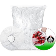 Leaf Shop Home 100 Adet Tencere,tabak Bonesi,tek Kullanımlık Dayanıklı Lastikli Poşet,tabak ve Tencereler Için Koruyucu Kapak