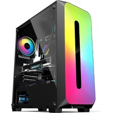 Leaf Shop Colorful 1 Fanlı Atx 10 Modlu Rgb Gaming Bilgisayar Gaming Oyuncu Kasası (0, Watt)
