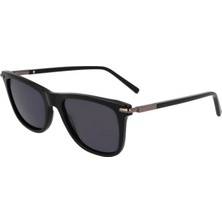 Salvatore Ferragamo Sf 2028S 001 54 Unisex Dikdörtgen Siyah Kemik Güneş Gözlüğü
