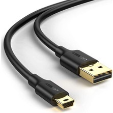 Leaf Shop 2.0 A Usb-A & Mini-Usb, Şarj ve Data Kablosu, 1.5 Metre, Siyah