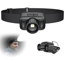 Leaf Shop SFL1403 400 Lümen 5W LED El Feneri Teleskopik Zoom Sos Modlu Şarj Edilebilir Uzun Menzilli Flashlight