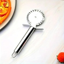 Leaf Shop Çelik Tırtıklı Pizza Mantı Hamur Kesici Kesme Bıçağı Hamur Şekillendirme Ruleti