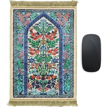 Leaf Shop Ipeq Beyaz Dekoratif Küçük Halı Mousepad