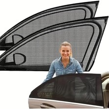 Leaf Shop Oto Arka Yan Cam Güneşlik Perdesi – Araç Kapı Perdesi, Uv Koruma ve Isı Izolasyonu, (2 Adet)