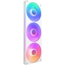 Leaf Shop F360 Rgb Core – 360 mm Tekli Çerçeve Fan Ünitesi 3 x 120 mm Rgb Fanlı – Devir Sayısı ve Aydınlatma Kontrolü – Yüksek Statik Basınç ve Hava Akımı – Fan Başına 8 Argb LED – Beyaz