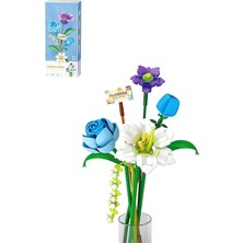 Leaf Shop Loz Dekoratif ve Koleksiyonluk Çiçek Buketi 488 Parça Çiçek Modeli Yapım Seti FFLZ-4602