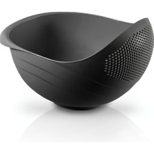 Leaf Shop Home Çok Amaçlı Süzgeç - Pirinç Süzgeci 3 Litre Siyah