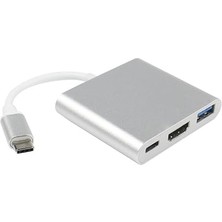 Leaf Shop Hub Çoklayıcı Pd 100W HDMI 4K/60Hz USB 3.0 Dönüştürücü Adaptör Kablo