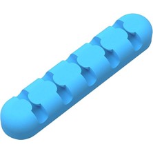 Leaf Shop Yapışkanlı Kablo Düzenleyici Organizer Mavi