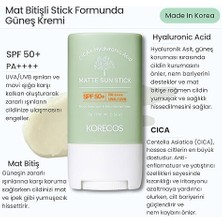 Leaf Shop Matte Sun Stick SPF50+ Pa++++ Uva/uvb Mat Bitiş Sağlayan Yüksek Korumalı Stick Formunda Güneş Kremi
