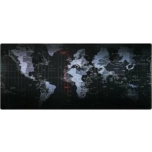 Leaf Shop Dünya 1 Oyuncu Mouse Pad 90X40 cm Kaymaz Dikişli