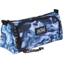 Leaf Shop Prıme Xl-Lastik Ayraçlı Iki Bölmeli Kalem Kutusu (Mavi Dumanlı)