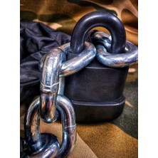 Leaf Shop Caro GRADE80 G80 13 mm Kalınlık 1.8 Metre Uzunluk Kesilmez Çelik Motorsiklet Zincir Kilit