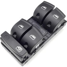 Leaf Shop Ön Dörtlü Cam Düğmesi 4F0959851F Audi A3 Sportback ile Uyumlu 2009-2012