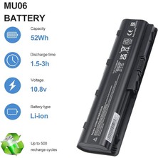 Leaf Shop MU09 593553-001 Notebook Pil Hp G62 G42 586028-341 588178-141 WD548AA WD549AA 593562-001 584037-001 CQ58 Pavilion Dv6 Dv7 DVG62 G72 G6 G7 G56 Dm4 HSTNN-LBUB0W 【10,8 V/5200 Mah】