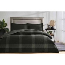 Özdilek Nevresim Takımı Fitted Çarşaflı Ranforce Tek Kişilik Siyah Melange