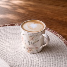 Evidea Kitchen Flowery Kupa - Beyaz - 240 ml