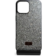 Yapax Iphone 16 Pro Max Taşlı ışıltılı Apple ile Uyumlu Lansman Içi Kadife Yüksek Kalite Kılıf