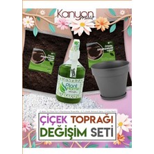 Çiçek Toprağı Değişim ve Bakım Seti Bitki Toprağı Böcek Sinek Yapmayan Özel Bakım Seti