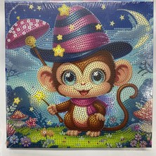 Elegantshop Tuval 5d Yapışan Boncuk Mozaik Tablo 25*25 cm LM10