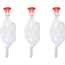 Leaf Shop Fermantasyon Tüpü, Şeffaf Fermantasyon Hava Kilidi, Şarap Çek Valfı, Fermantasyon Vanası 3pc Fermantasyon Tüpü Şarap Fermantasyonu Şarap Birası Yapımı Için Plastik Fermantasyon Kilit Stoperi